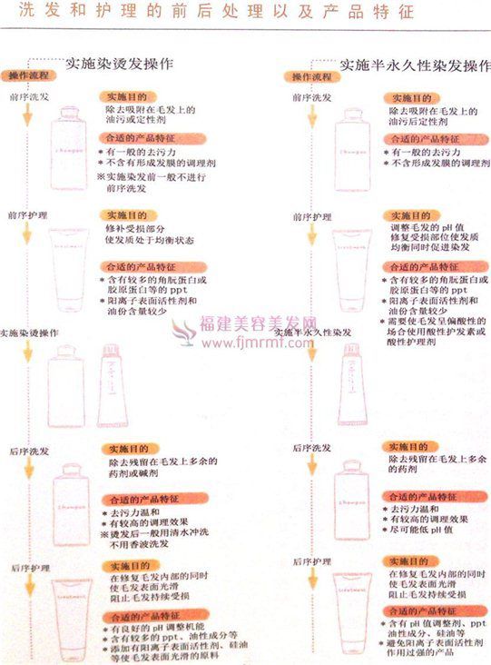 洗发和(hé)护(hù)理的前后处理及(jí)产品特征 洗发和(hé)护理的(de)前(qián)后处理及(jí)产品特征